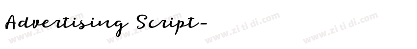 Advertising Script字体转换